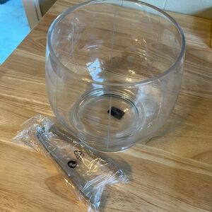 Mikasa Cheers NWT Ice Bucket with Metal Tongs